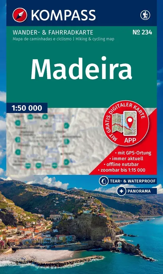 Kompass Wandelkaart WK234 Madeira