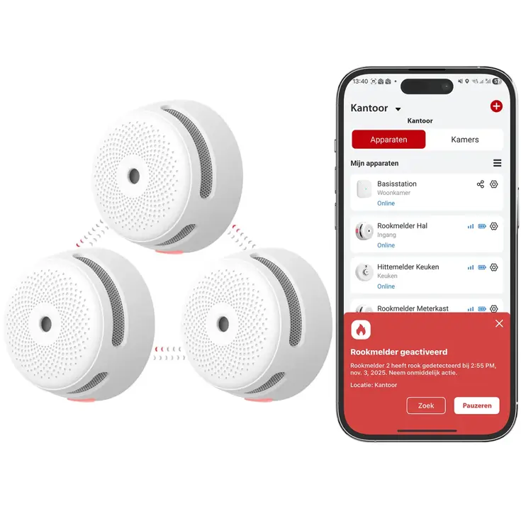 XS01-M Slimme rookmelder 3-pack