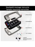 Metalen Sleutelhoesje voor Volkswagen grijs B3