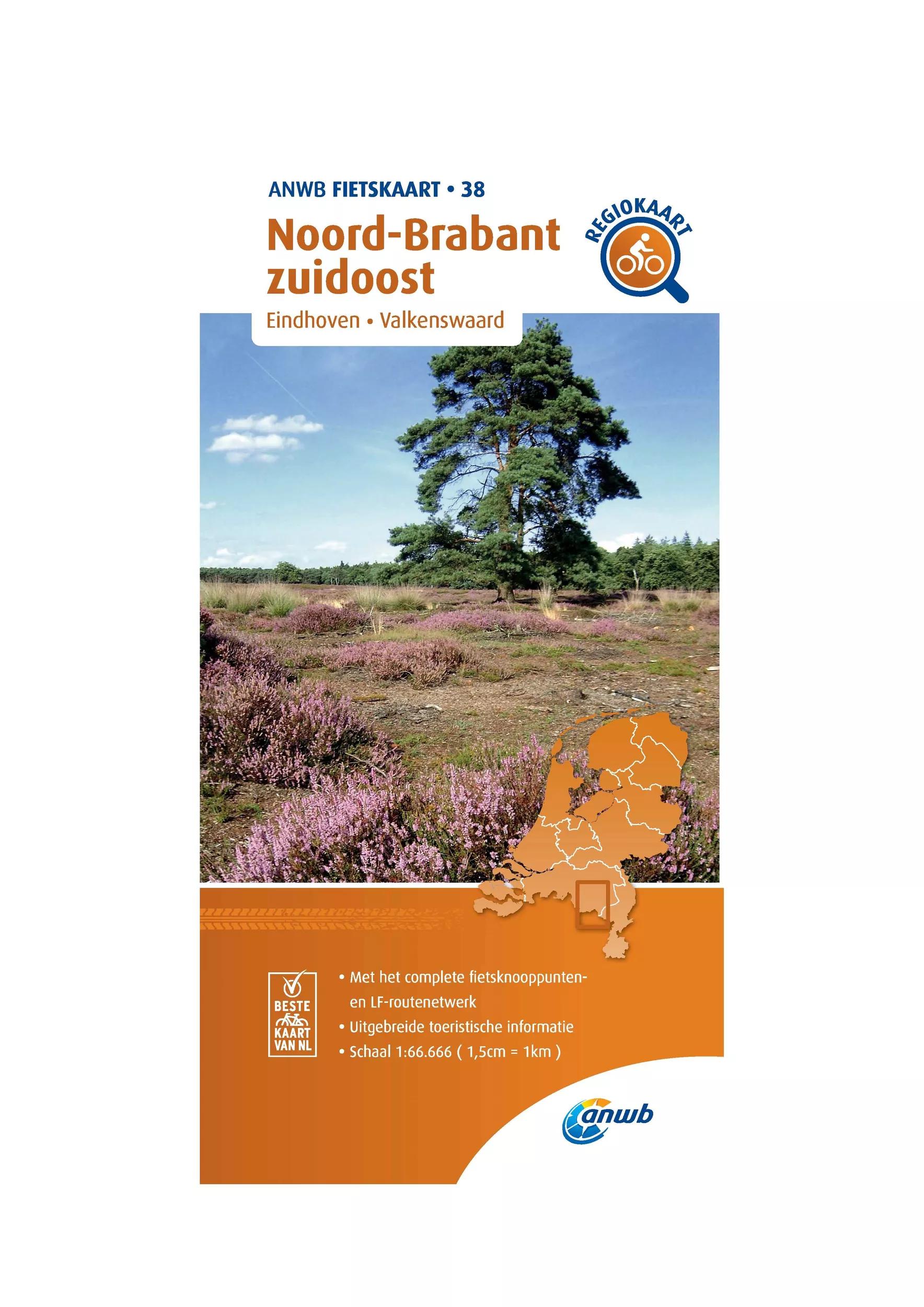 ANWB  Fietskaart 38- Noord-Brabant Zuidoost main product image