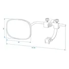 ProPlus Caravanspiegel - 41x14x19cm