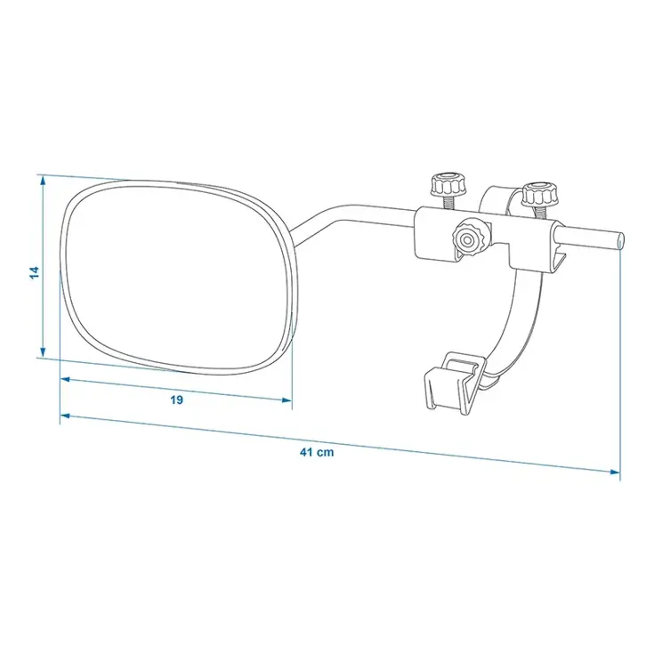 ProPlus Caravanspiegel - 41x14x19cm