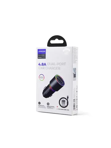 Autolader 3-in-1 - 24W - Zwart