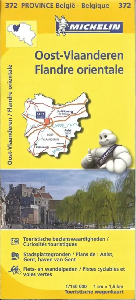 Wegenkaart Local 372 Oost-Vlaanderen