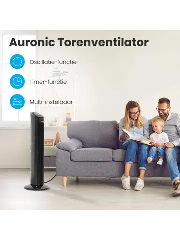 Torenventilator – 74cm – Zwart