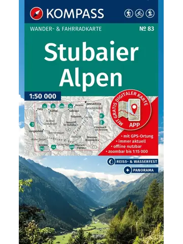 Wandelkaart WK83 Stubaier Alpen