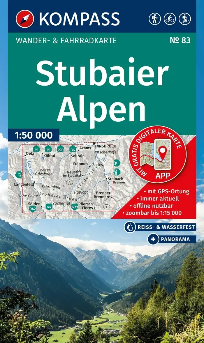 Wandelkaart WK83 Stubaier Alpen