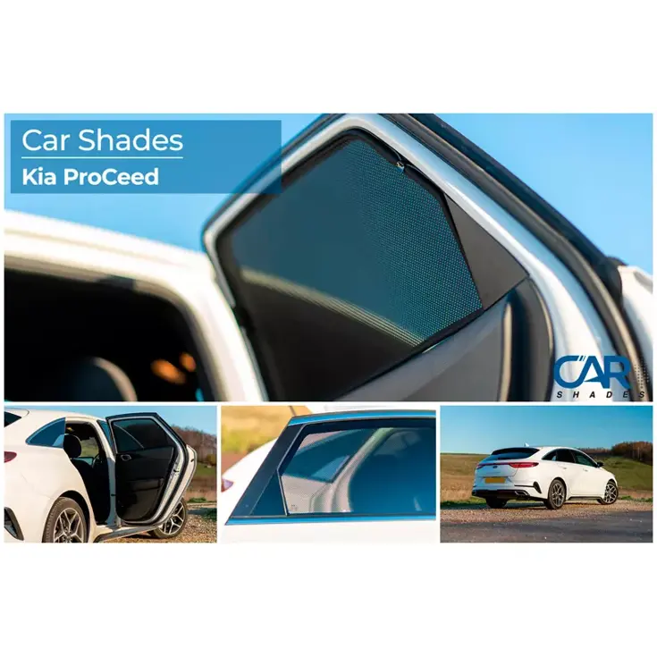 Kia ProCee'd (CD) Shooting Brake 2018 - Zonneschermen achterportieren - Car Shades