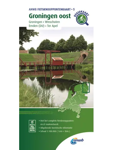 ANWB Knooppuntenkaart 5 Groningen-Oost