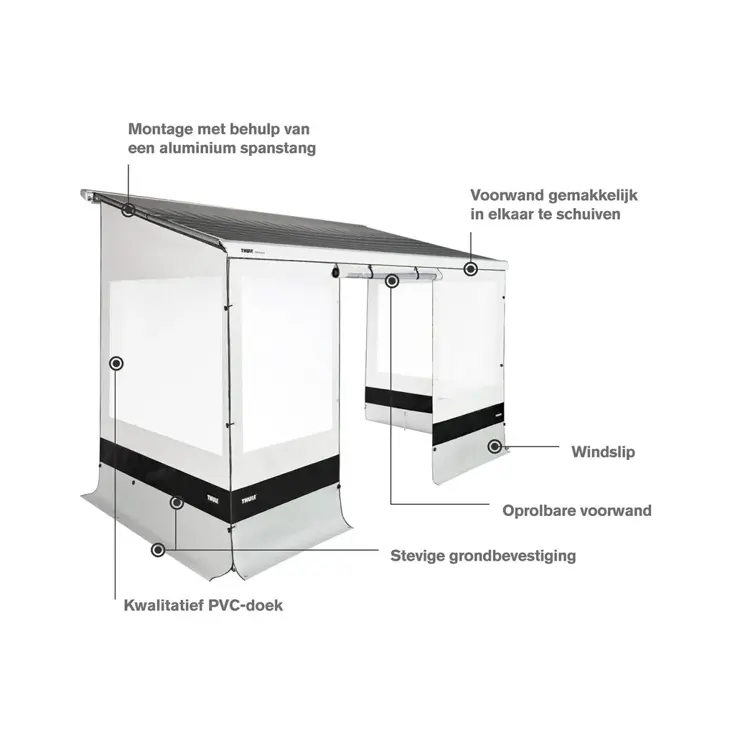 rain blocker zijwand G2 2,75m xxl