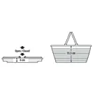 Lampa opvouwbare picknik / wasmand 8.5 liter
