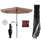CUHOC Parasol Ecru 3m + Redlabel Parasolhoes