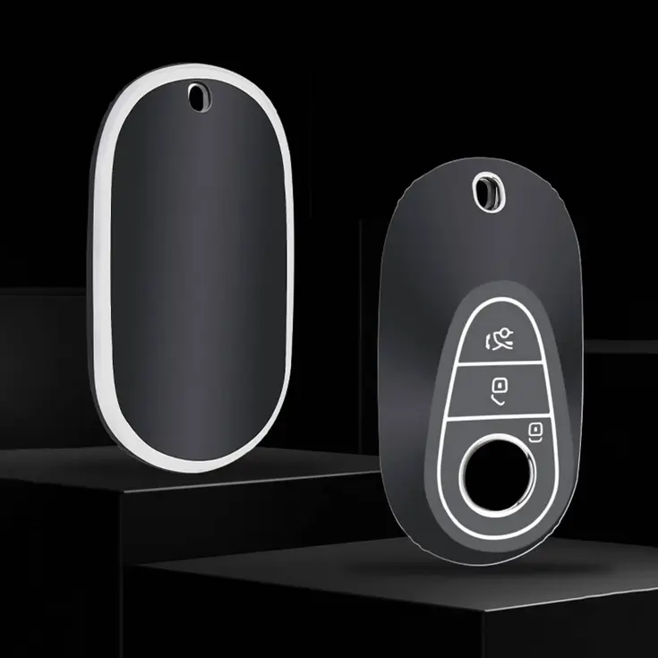 TPU Sleutelhoesje voor Mercedes zwart C3b
