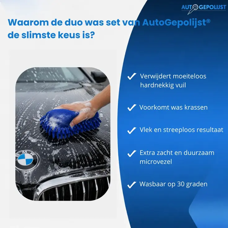 Duo Was Set - Autowashandschoen + spons