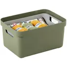 Sigma home - Opbergbox - 13L groen - 6-delig