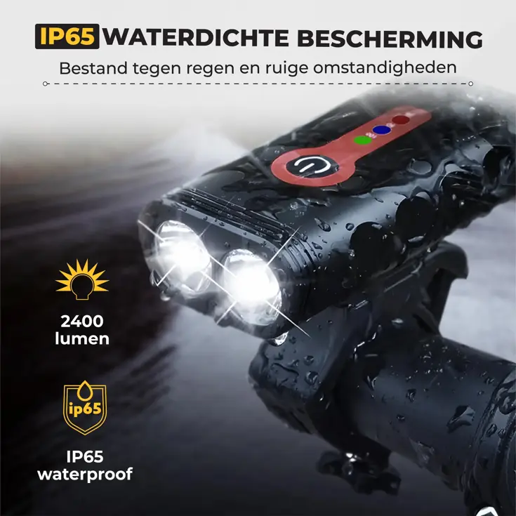 Fietsverlichting set 2400 lumen