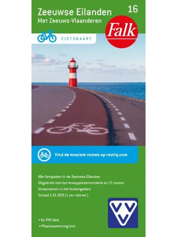 Falkplan - fietskaart 16 Zeeuwse Eilanden