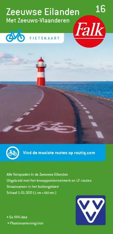 Falkplan - fietskaart 16 Zeeuwse Eilanden