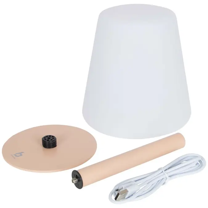 Bo-Camp Tafellamp Piana roze