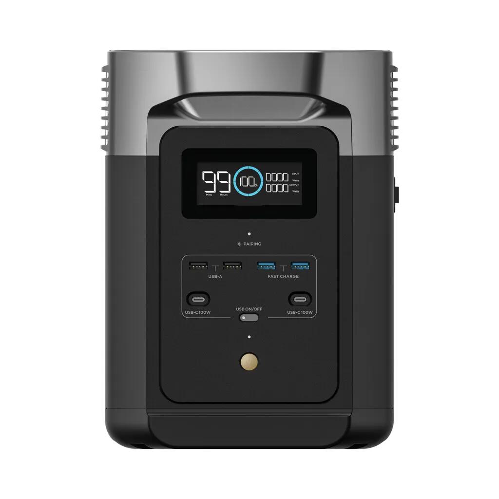 Ecoflow  Portable Power Station Delta 2  Zwart main product image