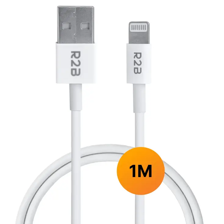 USB-A naar Lightning Kabel - 1 Meter