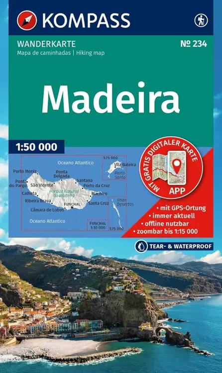 Wandelkaart WK234 Madeira
