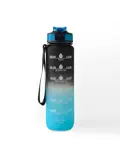 Nederlandse Motivatie Waterfles - Blauw Zwart - 1L