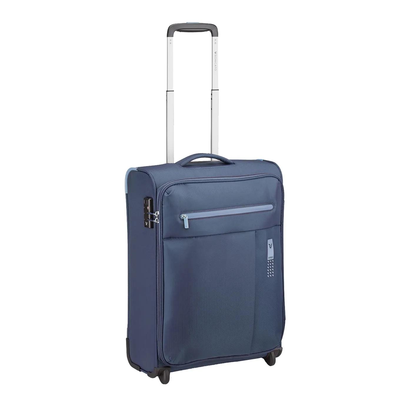 Roncato  lite soft 2 wheel cabin trolley Blauw  Blauw main product image