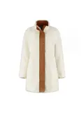 Ratan Dames - Lange Teddy jas