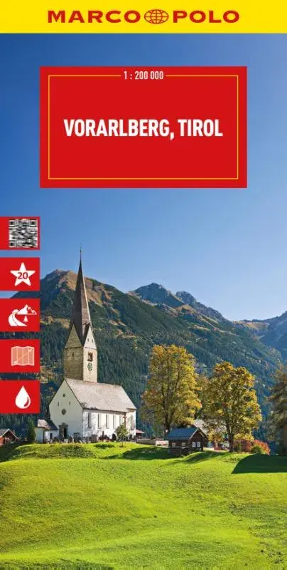 Marco Polo wegenkaart Vorarlberg, Tirol