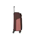 Travelite 4 wheel trolley m expandable Roze