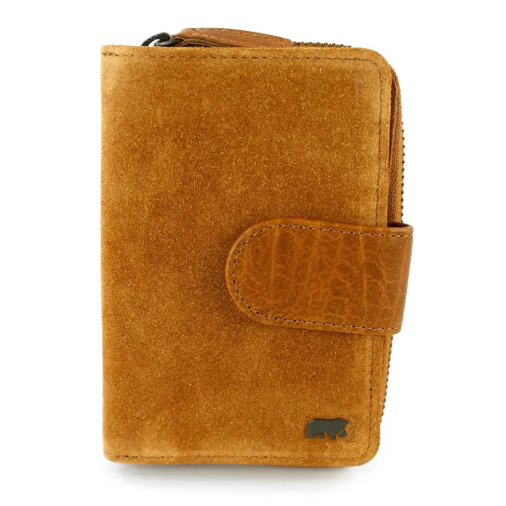 Loet - Suede ritsportemonne - 6 pasjes