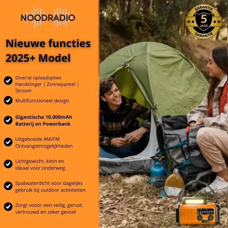 Noodradio 10.000mAh + Zaklamp