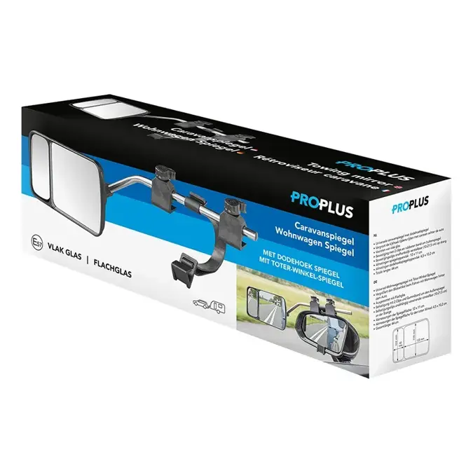 ProPlus Caravanspiegel met Dodehoekspiegel