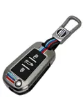 Metalen Sleutelhoesje voor Peugeot grijs A3
