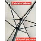 CUHOC Parasol Ecru + Verrijdbare Voet en Hoes