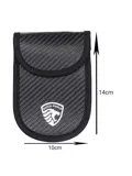 2 x RFID Autosleutel Hoesje Anti-Skim Carbon Style