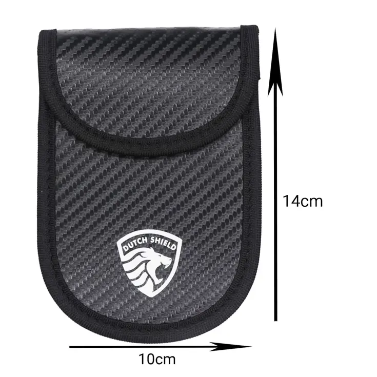 2 x RFID Autosleutel Hoesje Anti-Skim Carbon Style