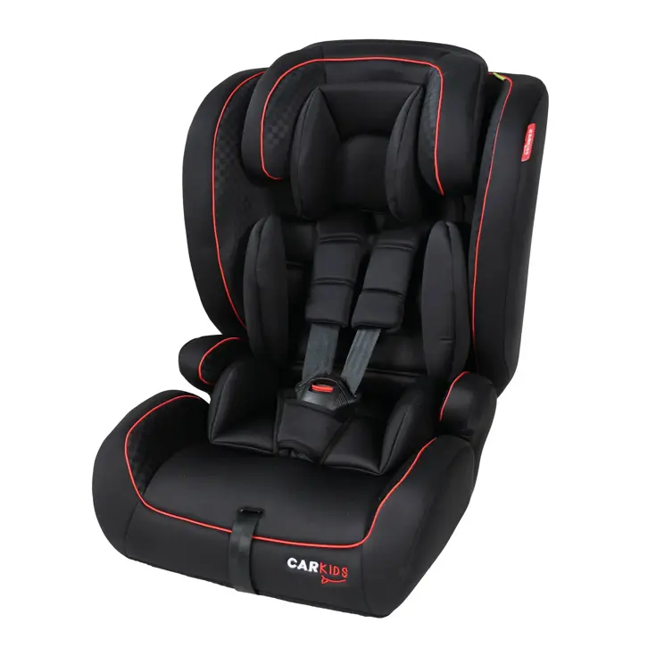 Luca I-Size Zitverhoger Zwart/Rood 76-150cm