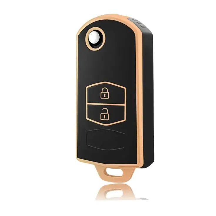 TPU Sleutelhoesje voor Mazda goud C2