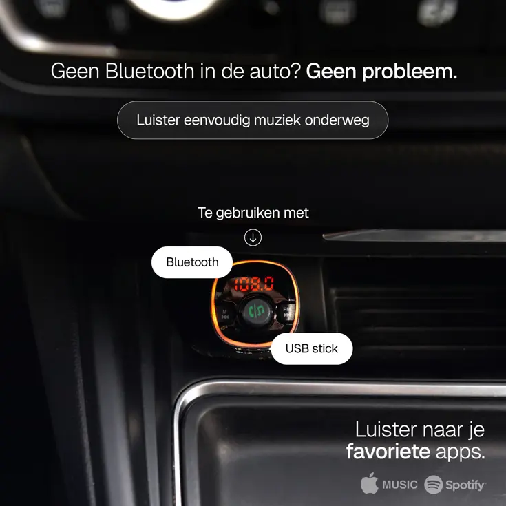 Wegman Bluetooth FM Transmitter Carkit USB C