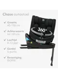 Chase Luxe i-Size Autostoel - Isofix + steunpoot