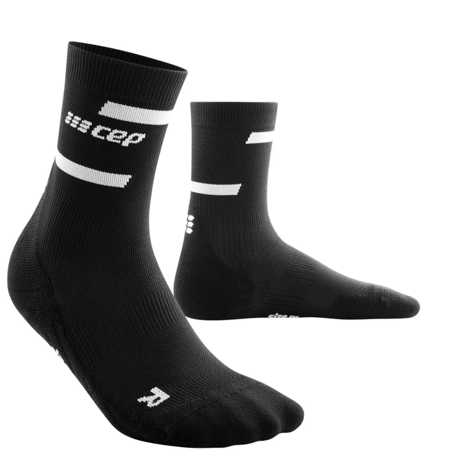 Cep  Run Mid-Cut Compressie Sokken Heren  Zwart