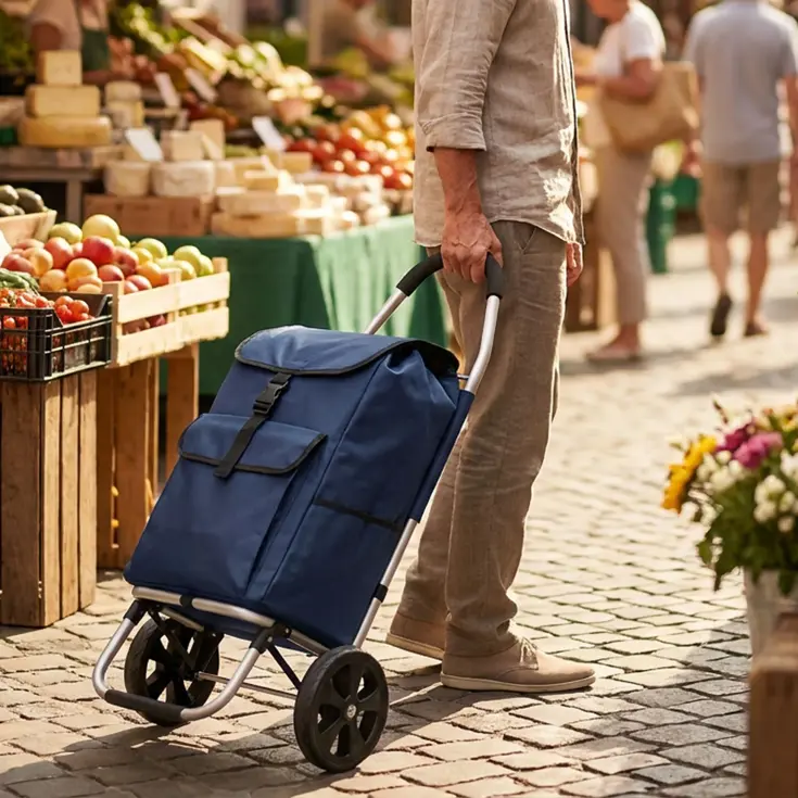 Boodschappenwagen 40L inklapbaar