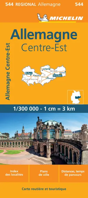 Kaart Regional 544 Duitsland Midden-Oost