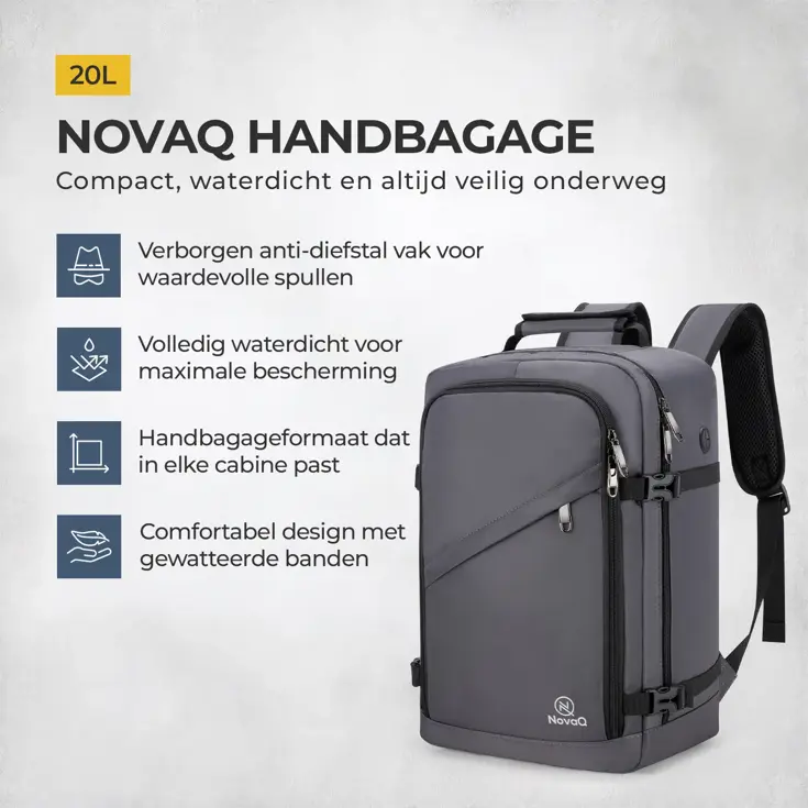 Handbagage Rugtas