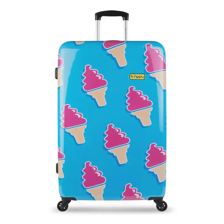 Kofferset 2-delig met print - 53/76 cm