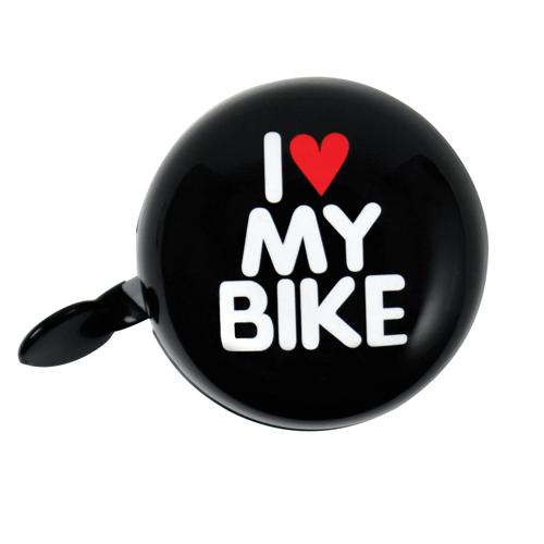 Extra grote Ding Dong fietsbel met I Love My Bike