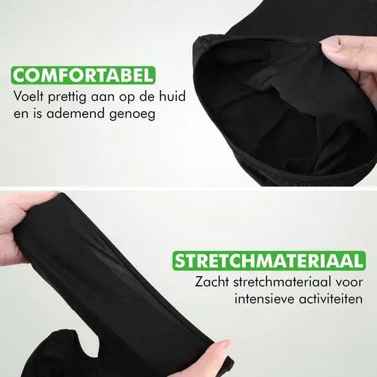 Balaclava Helmmuts Motor/Scooter Zwart