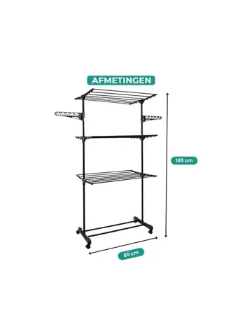 Droogtoren - 45m - Wasrek inklapbaar